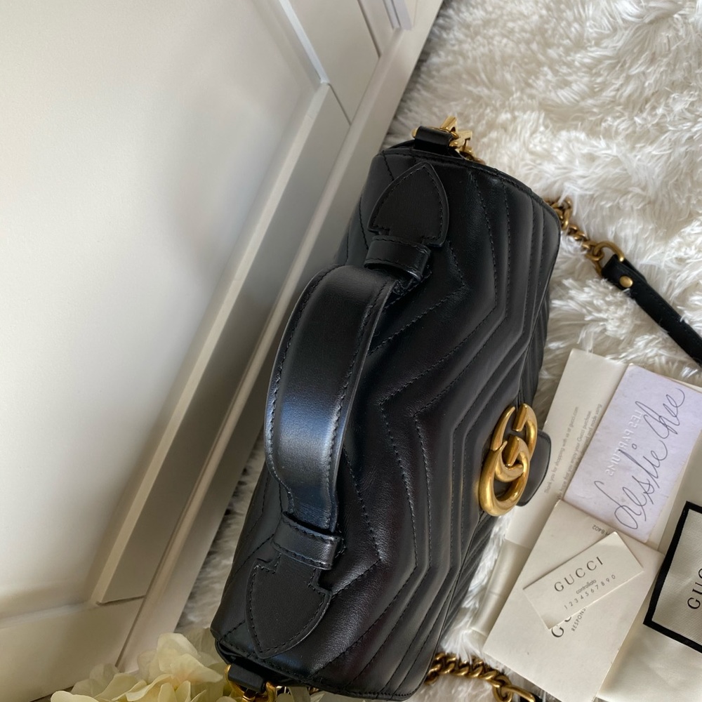 ❌Sold❌Gucci Small GG Marmont Top Handle.❤️ - Picture 3 of 8